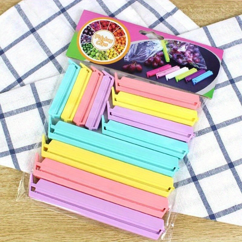Food Storage Zip Lock Bags - ที่หนีบซีลถุงพลาสติกแบบพกพา ขนาด 1 ขนาด สำหรับเก็บอาหารและขนมในครัว อุปกรณ์เสริมในครัว