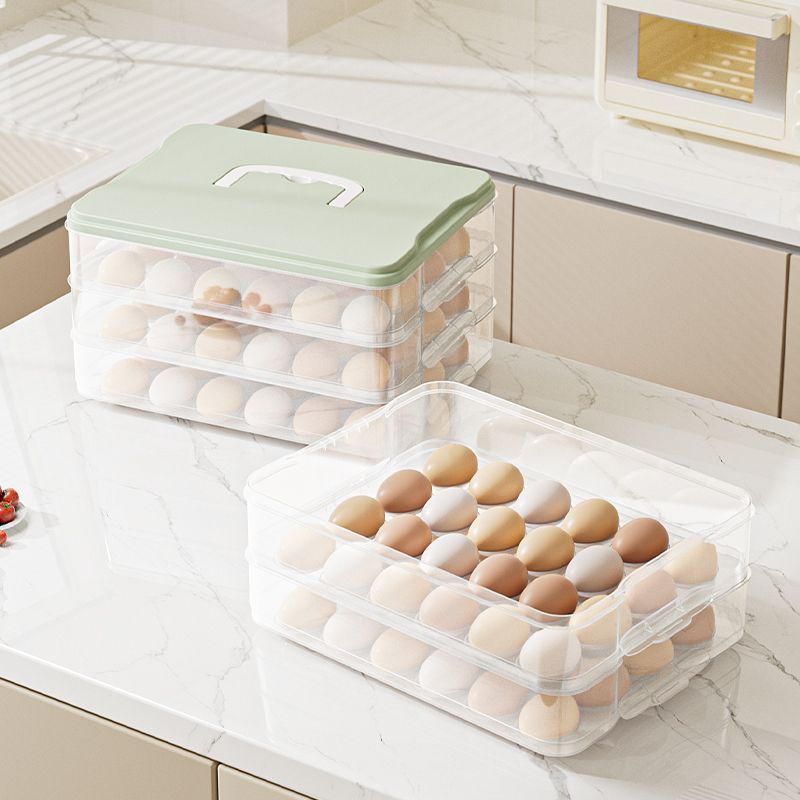 Food Storage Boxes - กล่องเก็บไข่สำหรับตู้เย็น กล่องเก็บอาหารเกรดอาหาร กล่องเก็บรักษาความสดใหม่ อุปกรณ์จัดเก็บและจัดระเบียบในครัว ที่วางไข่