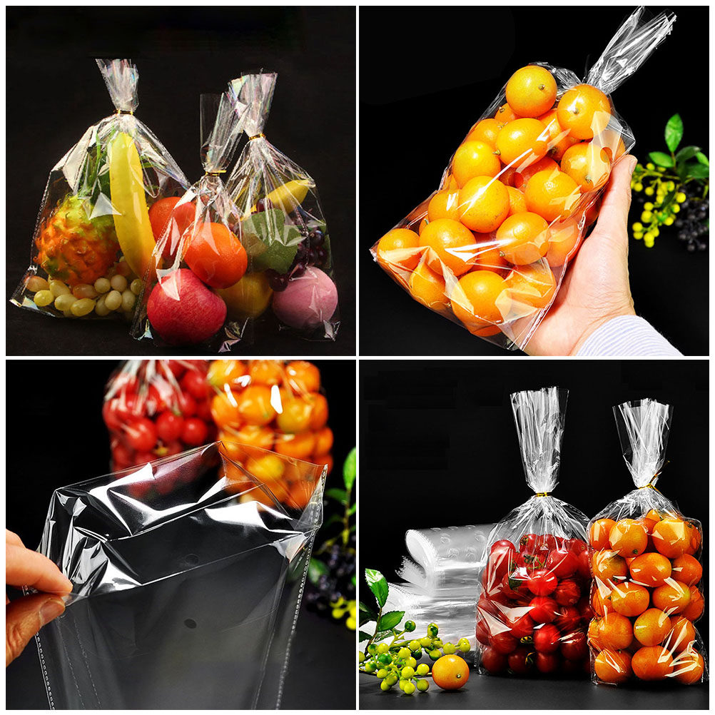 Food Storage Eco Friendly - 50 ชิ้น ถุงพลาสติกใสแบบแบน ปลอดกลิ่น เป็นมิตรต่อสิ่งแวดล้อม เกรดอาหาร