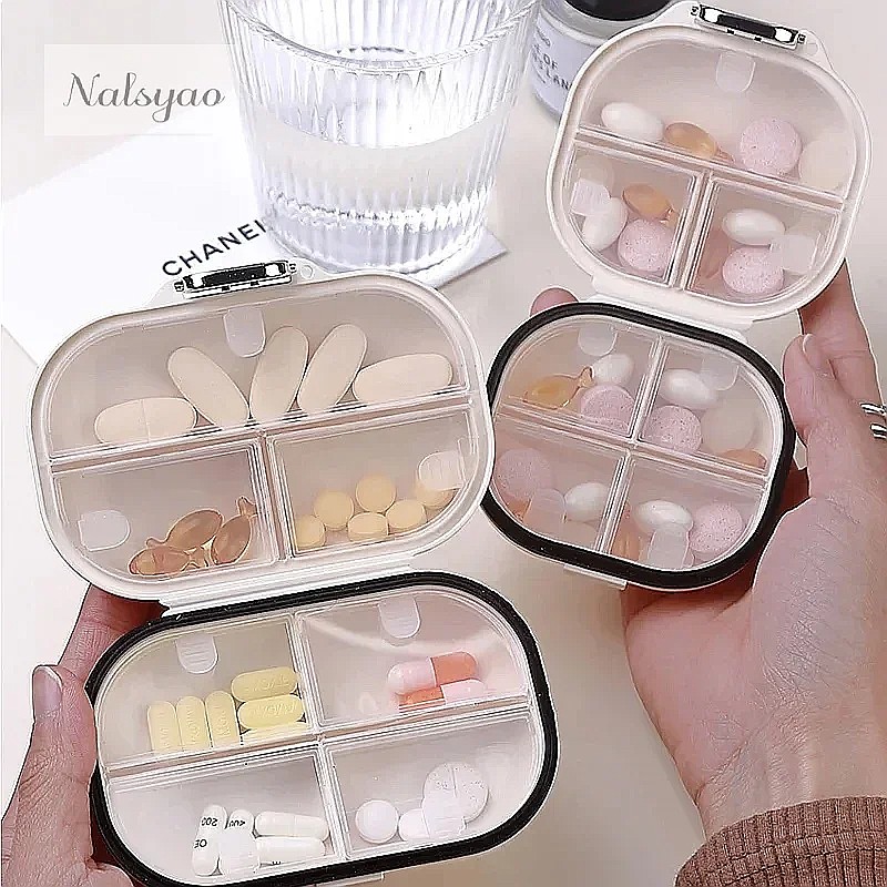 Food Storage Not Plastic - กล่องจัดยาแบบพกพา 7 วัน กันน้ำ ปิดผนึก กล่องเก็บยา
