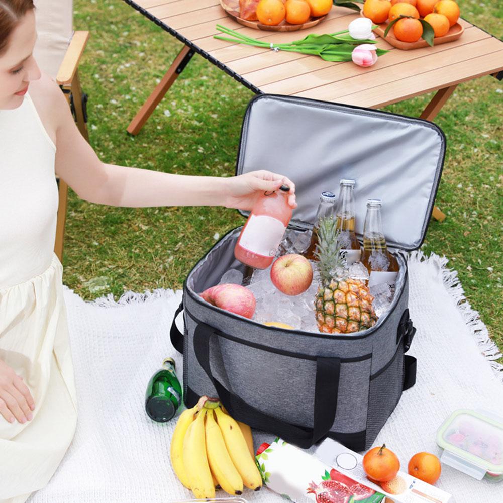 Food Storage In Cooler - กระเป๋าเก็บความเย็นขนาด 30 ลิตร ผ้าอ็อกซ์ฟอร์ด กระเป๋าเก็บอาหารแบบเก็บความร้อน พกพาสะดวก