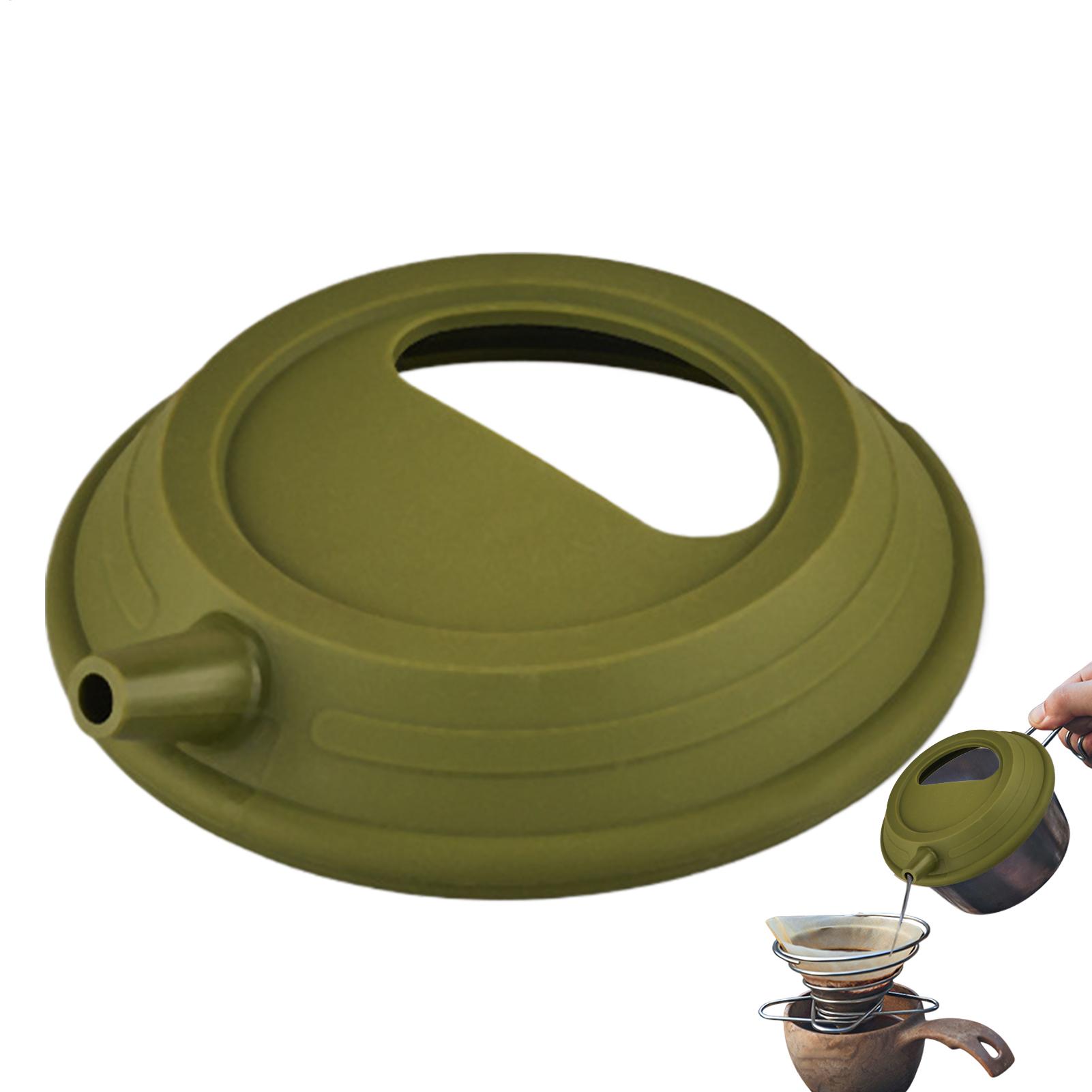 Food Storage Not Plastic - ฝาปิดหม้อซิลิโคนยืดหยุ่น 1 ชิ้น ชุดฝาปิดทนความร้อน ใช้ซ้ำได้ สำหรับชาม