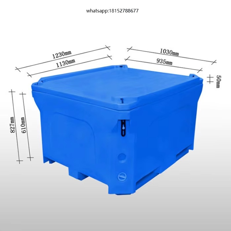Food Storage Boxes - กล่องพลาสติกฉนวนกันความร้อนขนาด 660 ลิตร สำหรับเก็บอาหารและอาหารทะเล
