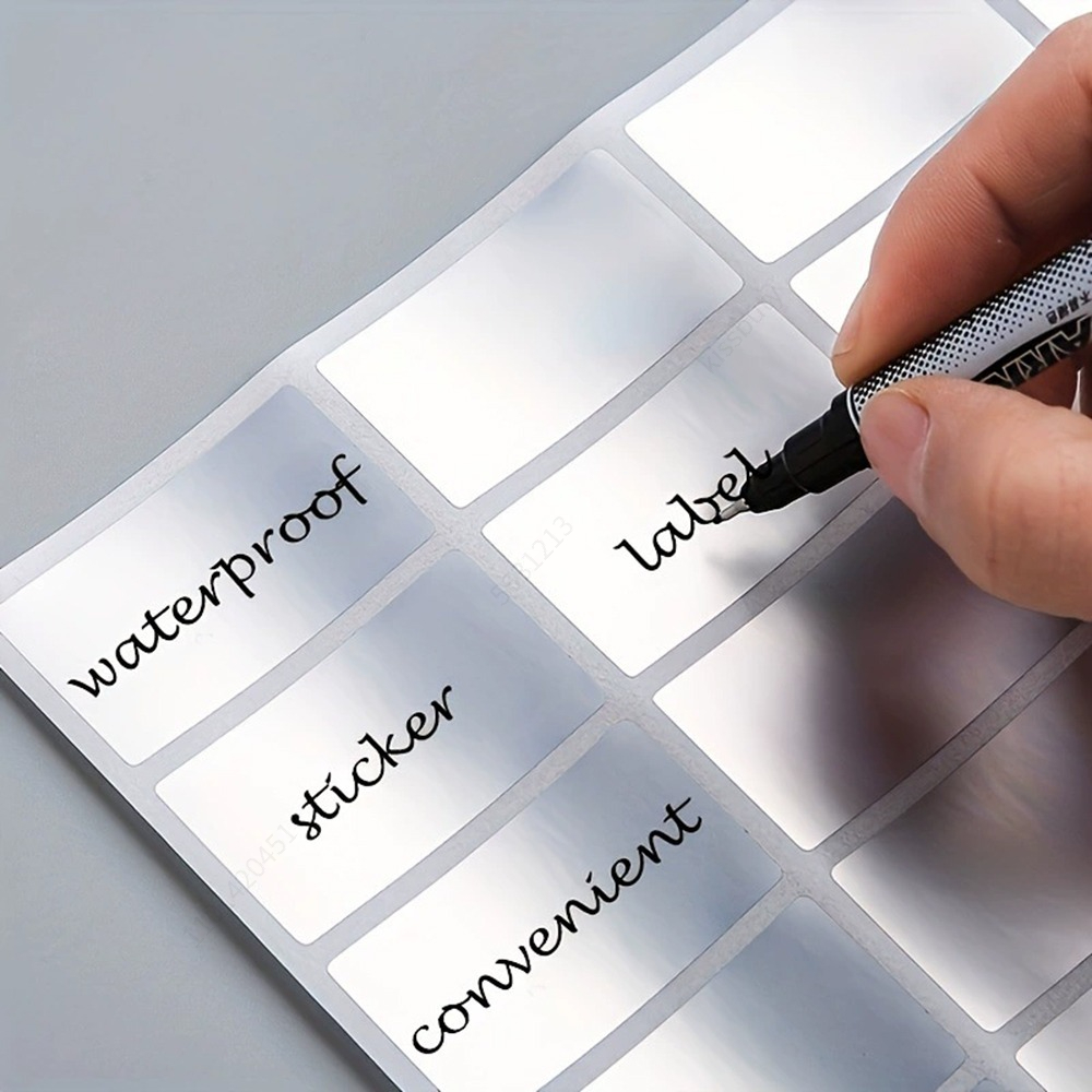 Food Storage Label - สติกเกอร์ฉลากกันน้ำแบบถอดได้ 160-600 ชิ้น เหมาะสำหรับการจัดระเบียบสำนักงานและการใช้งานในบ้าน การจัดเก็บอาหารแช่แข็ง
