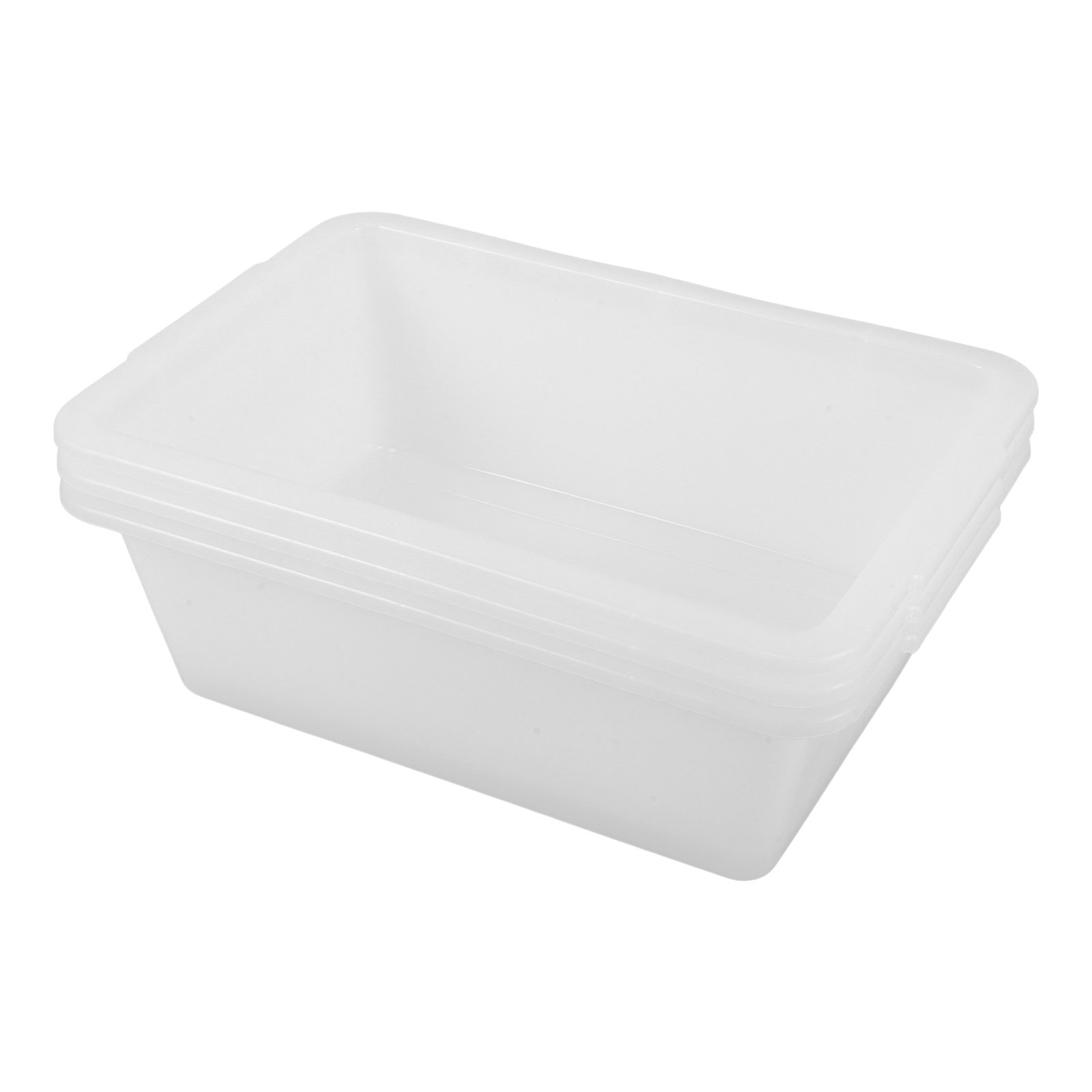 Food Storage Boxes - กล่องเก็บของพลาสติก 3 ชิ้น ทนทาน ทรงสี่เหลี่ยมผืนผ้า สำหรับใช้ในเชิงพาณิชย์