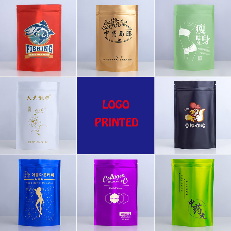 Zebra Food Storage - ถุงซิปล็อคฟอยล์อะลูมิเนียมแบบตั้งได้ ปิดผนึกซ้ำได้ พิมพ์ลายตามสั่ง สำหรับเก็บกาแฟ ชา น้ำตาล