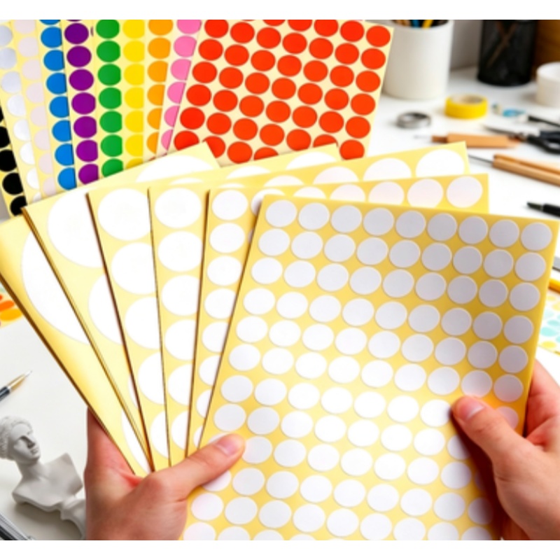 สติ๊กเกอร์จุดสี 16 สี สติ๊กเกอ - Food Storage Label บทวิจารณ์และราคา