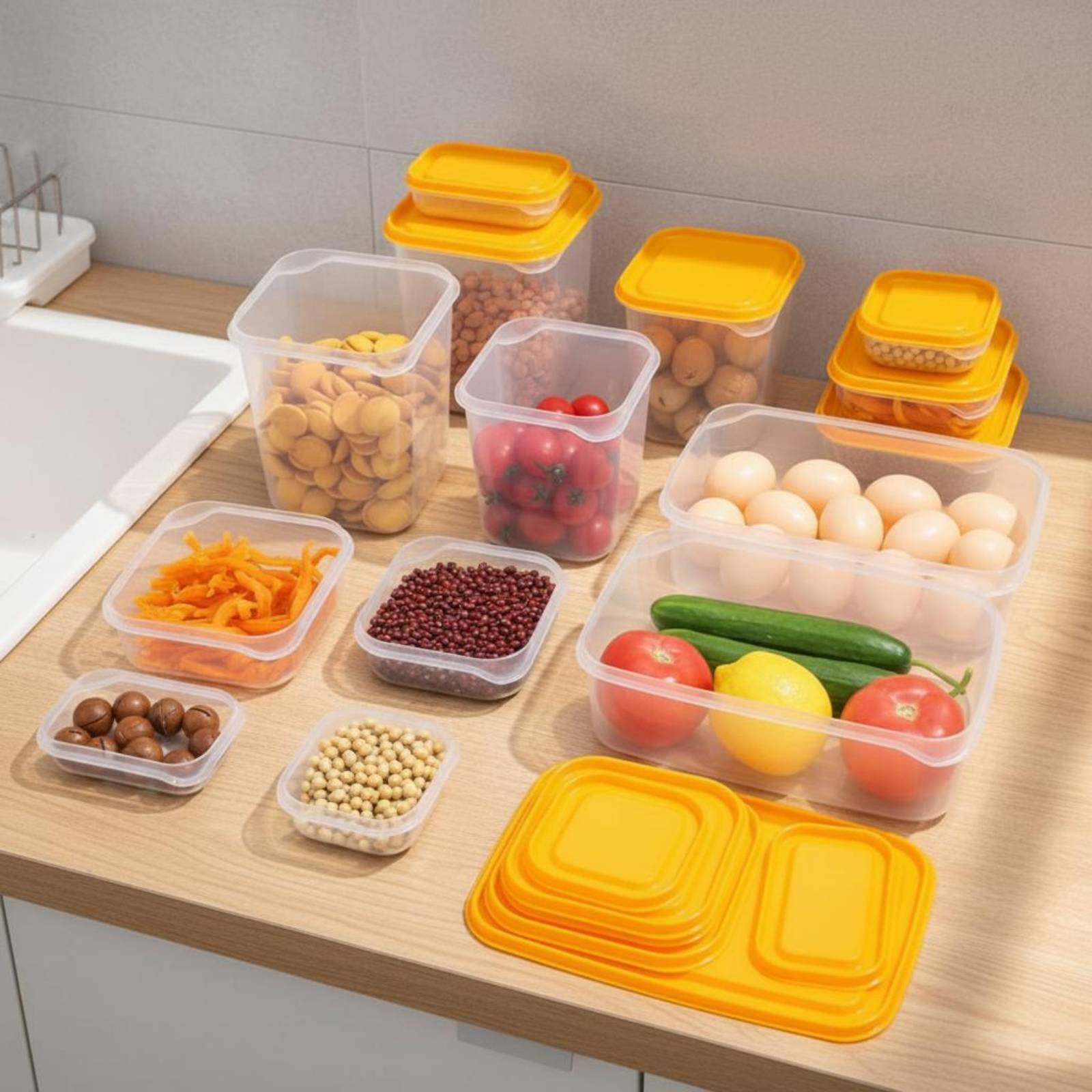 ชุดกล่องเก็บอาหารในตู้เย็น 17  - Food Storage Boxes บทวิจารณ์และราคา