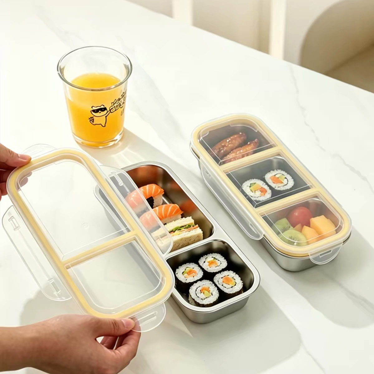 ภาชนะเก็บอาหารสแตนเลสพร้อมฝาปิ - Food Storage For Room บทวิจารณ์และราคา