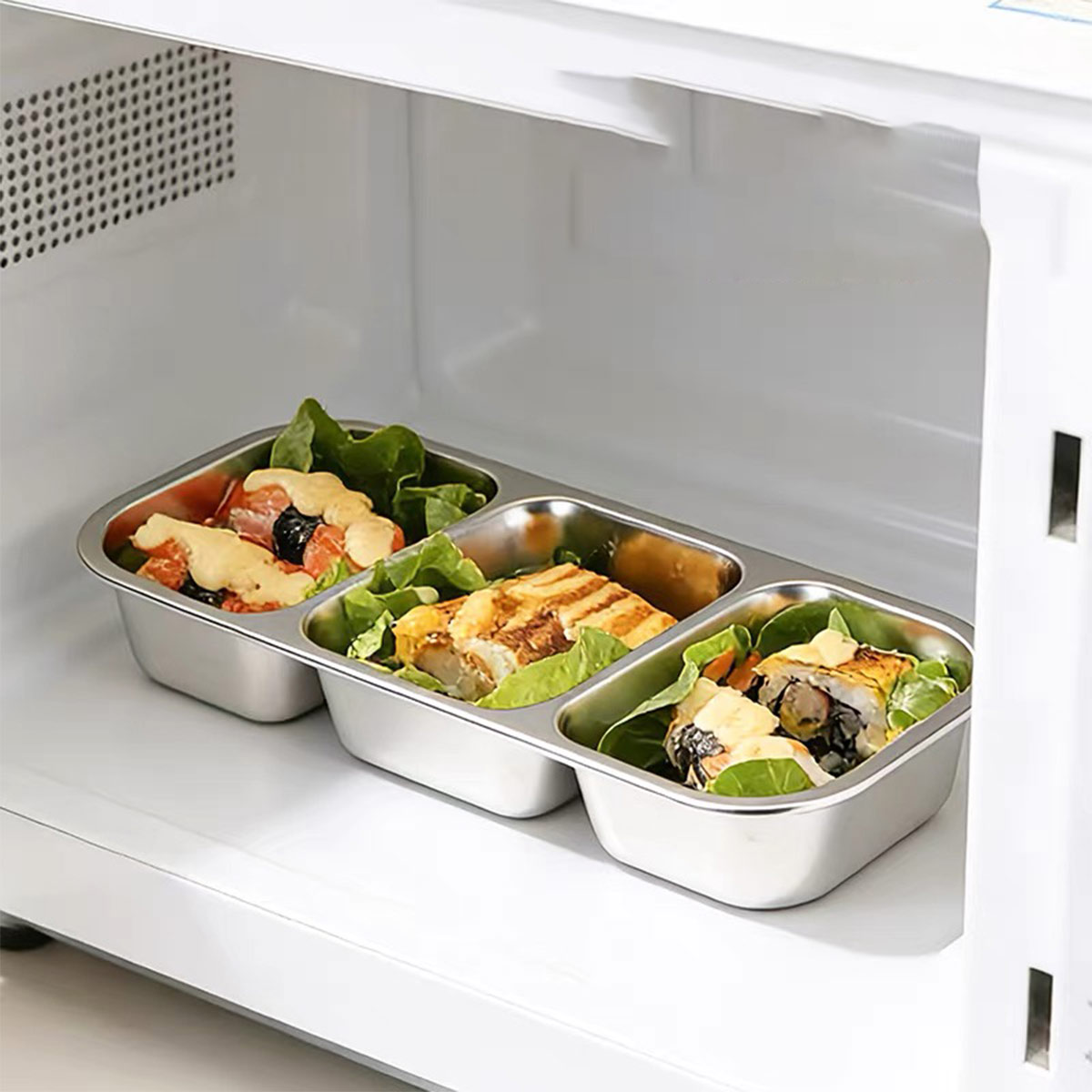 ภาชนะเก็บอาหารสแตนเลสพร้อมฝาปิ - Food Storage For Room บทวิจารณ์และราคา
