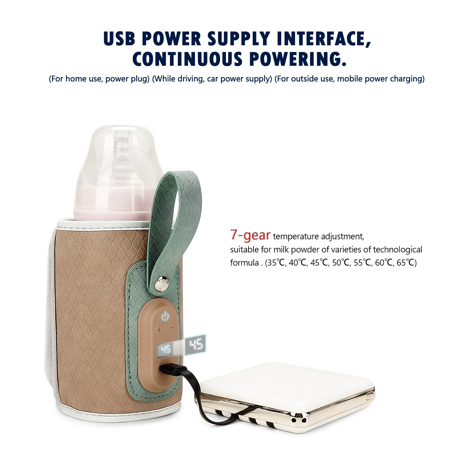 กระเป๋าอุ่นขวดนมแบบพกพา ใช้พลั - Portable Food Warmer บทวิจารณ์และราคา