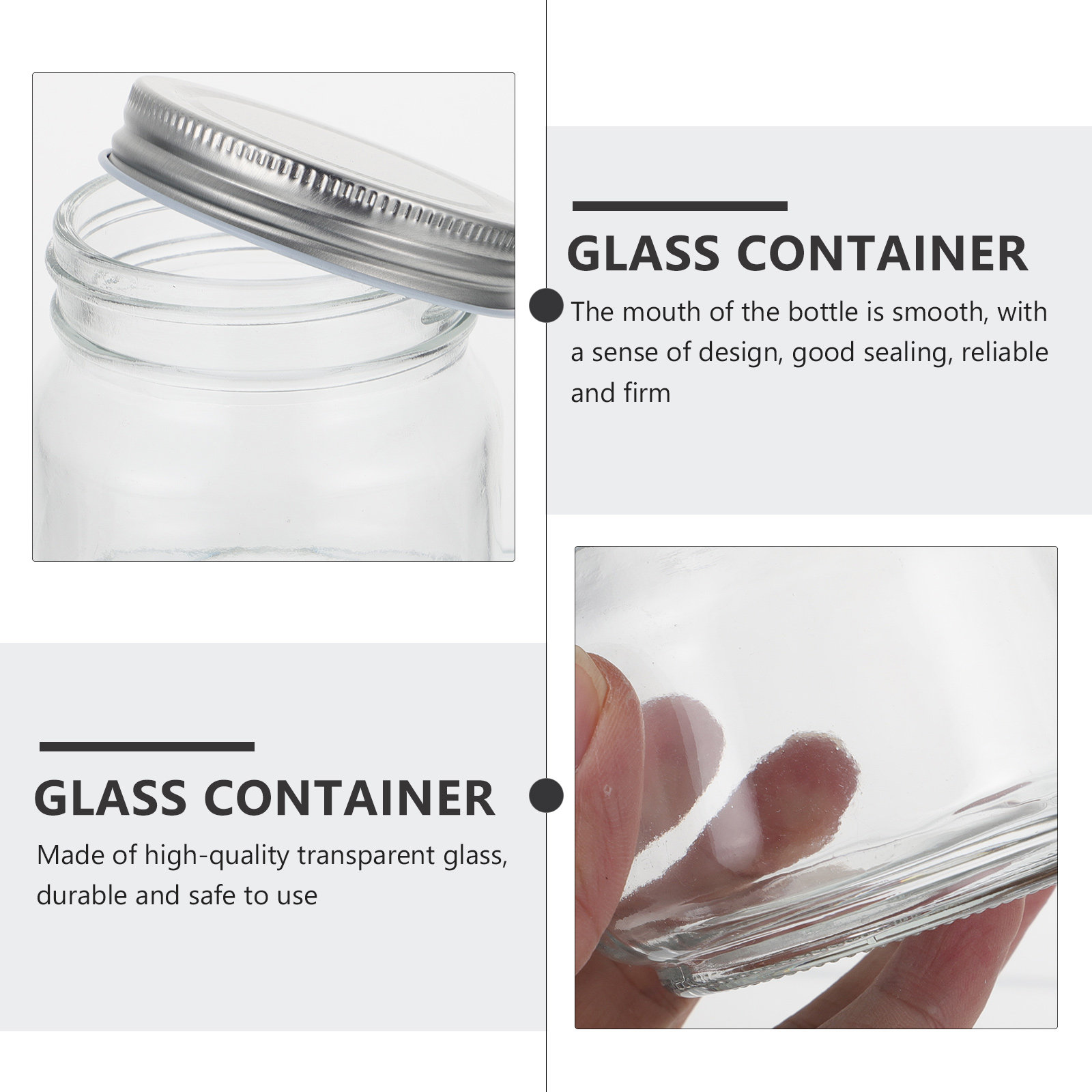ชุดโหลแก้วเมสัน 6 ชิ้น โหลเก็บ - Food Storage Glass บทวิจารณ์และราคา