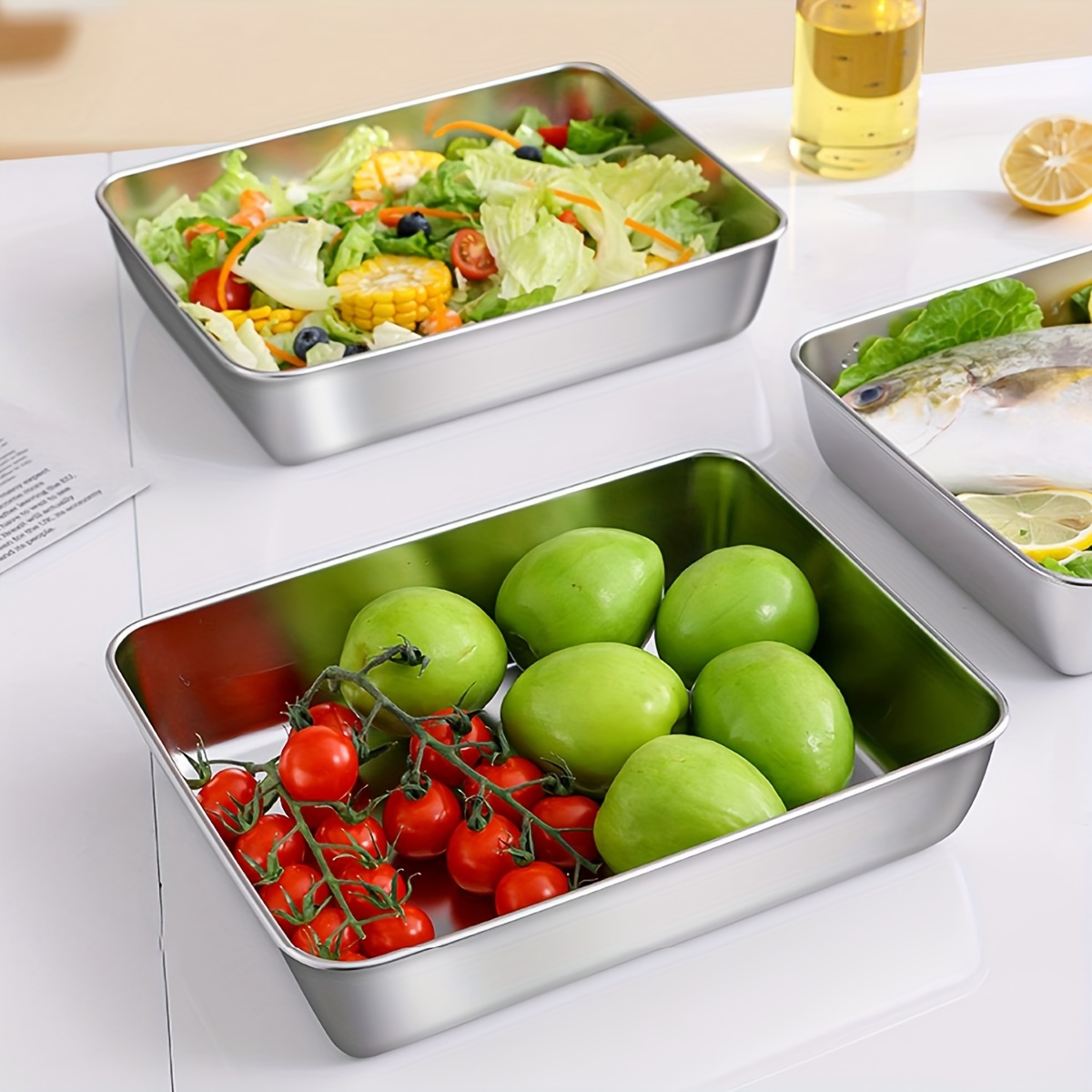 ชุดภาชนะเก็บอาหารสแตนเลส 2 ชิ้ - Food Storage Without Pantry บทวิจารณ์และราคา