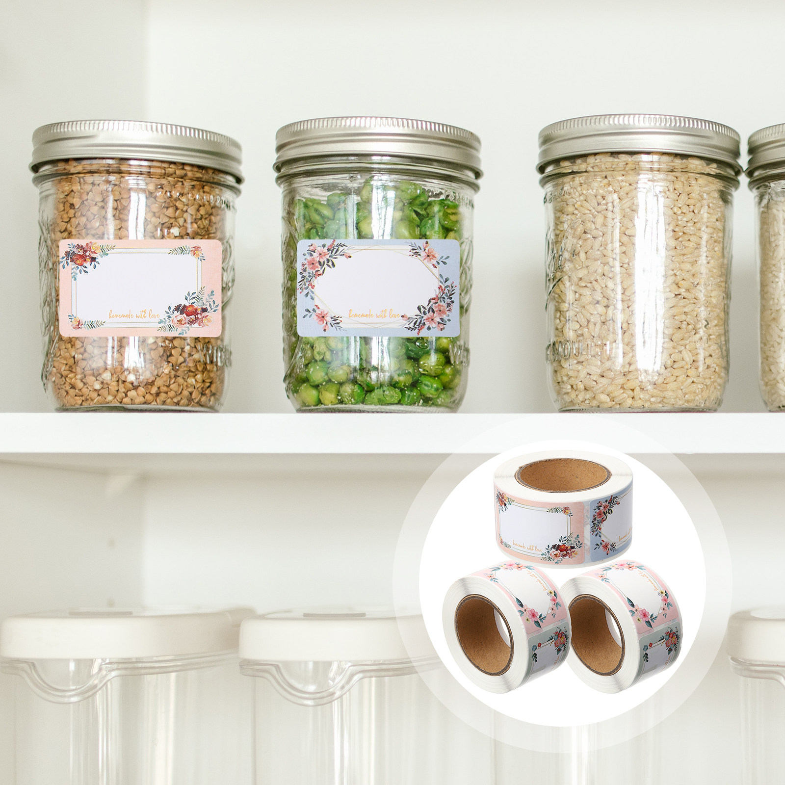 สติกเกอร์ฉลากชื่อเปล่า 3 ม้วน  - Food Storage Label บทวิจารณ์และราคา