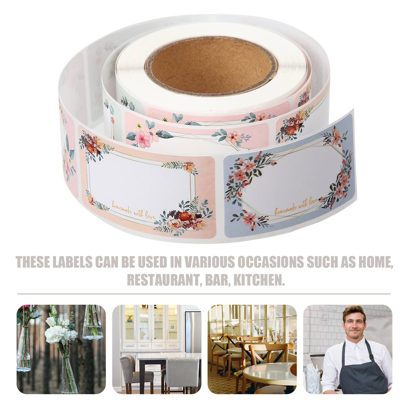 สติกเกอร์ฉลากชื่อเปล่า 3 ม้วน  - Food Storage Label บทวิจารณ์และราคา