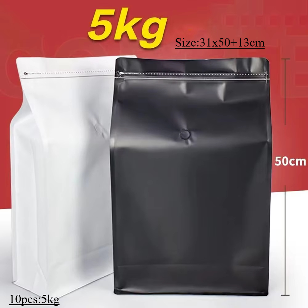 10pcs 5kg Ziplock Coffee Bean  - Food Storage Zip Lock Bags บทวิจารณ์และราคา