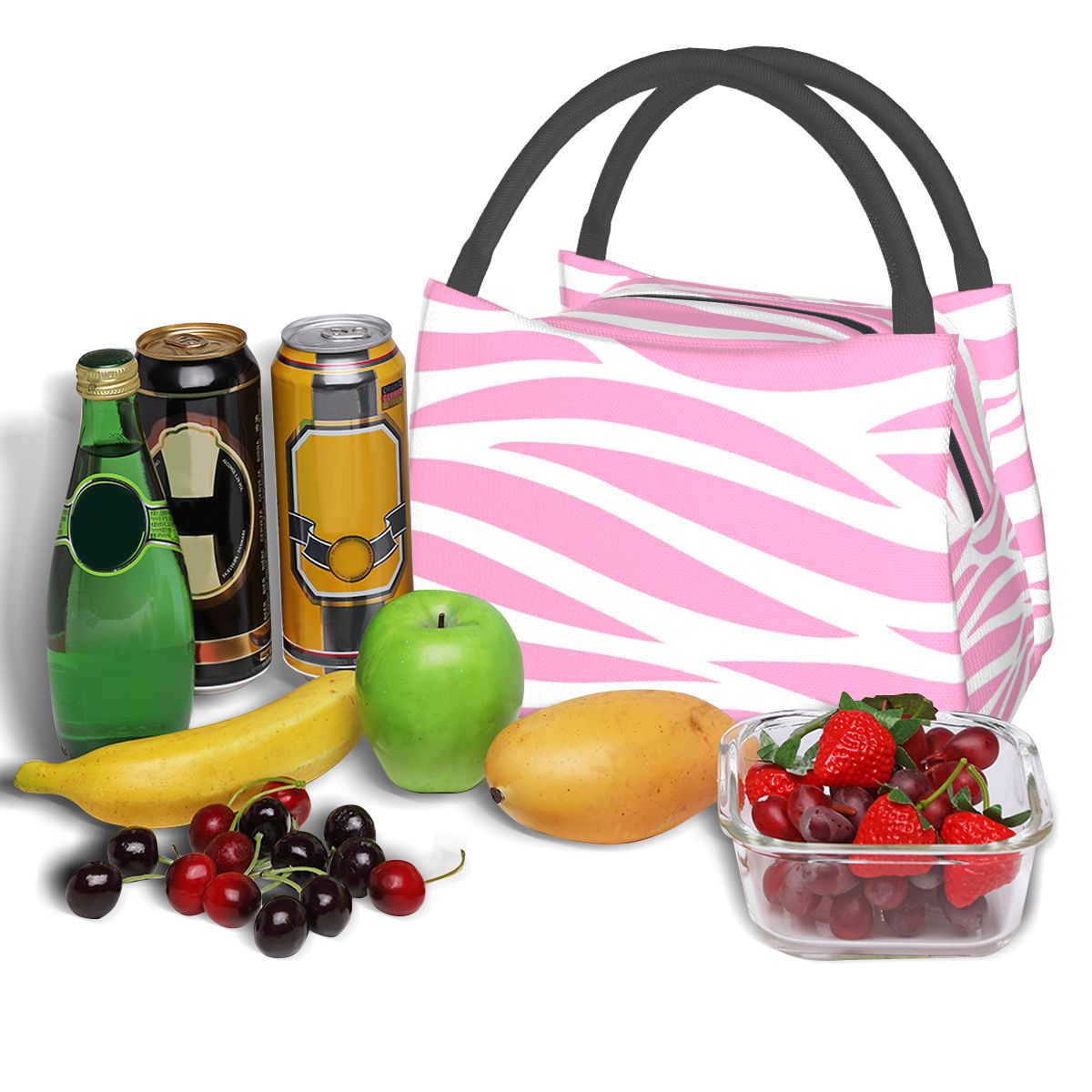 ลายม้าลายสีชมพู ลายม้าลาย ถุงใ - Zebra Food Storage บทวิจารณ์และราคา