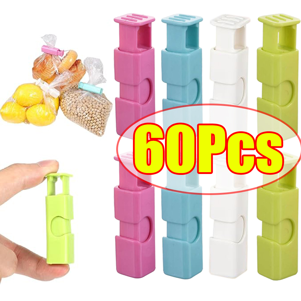 คลิปหนีบถุงอาหาร 1-60 ชิ้น คลิ - Food Storage Zip Lock Bags บทวิจารณ์และราคา