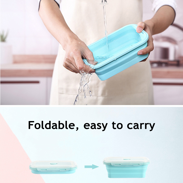 ภาชนะเก็บอาหารซิลิโคนพับได้พร้ - Food Storage Eco Friendly บทวิจารณ์และราคา