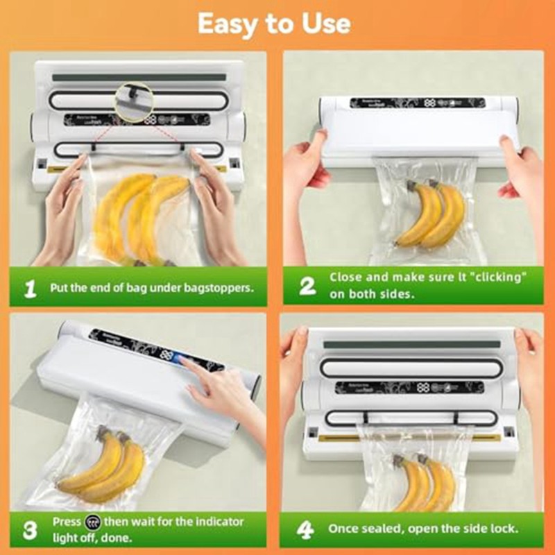 M10K เครื่องซีลสูญญากาศอาหาร,  - Food Storage Vacuum Sealer Machine บทวิจารณ์และราคา
