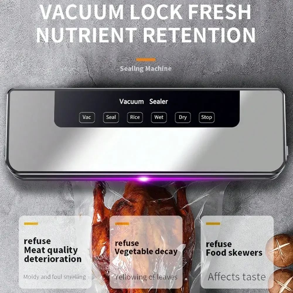 เครื่องซีลสูญญากาศไฟฟ้าแบบสัมผ - Food Storage For Room บทวิจารณ์และราคา