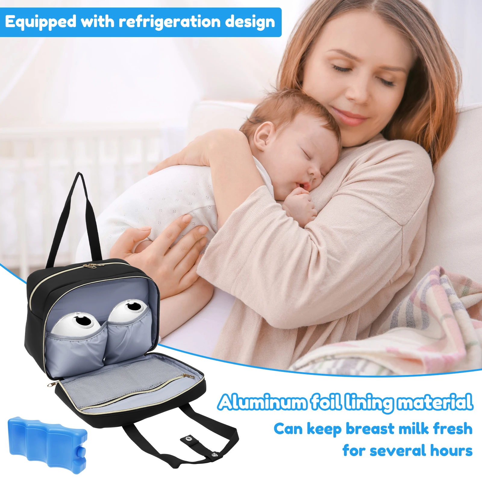 กระเป๋าเก็บน้ำนมแม่พร้อมแผ่นน้ - Food Storage In Cooler บทวิจารณ์และราคา