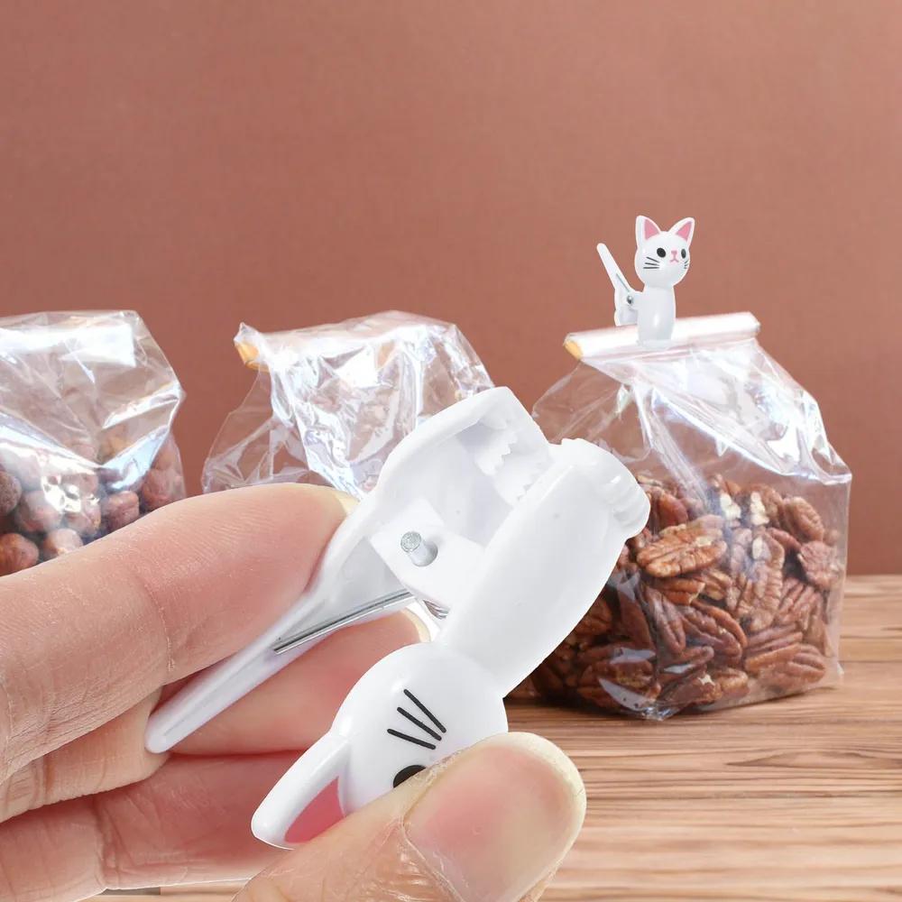 คลิปหนีบถุงอาหารรูปแมว 8 ชิ้น  - Food Storage Zip Lock Bags บทวิจารณ์และราคา