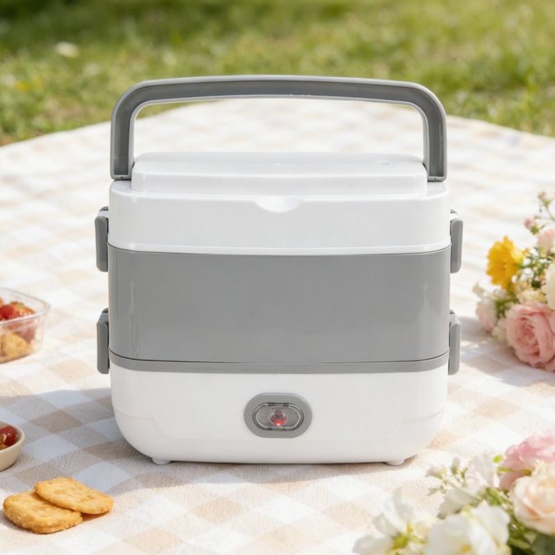 กล่องข้าวไฟฟ้าแบบพกพาสองชั้น ส - Portable Food Warmer บทวิจารณ์และราคา