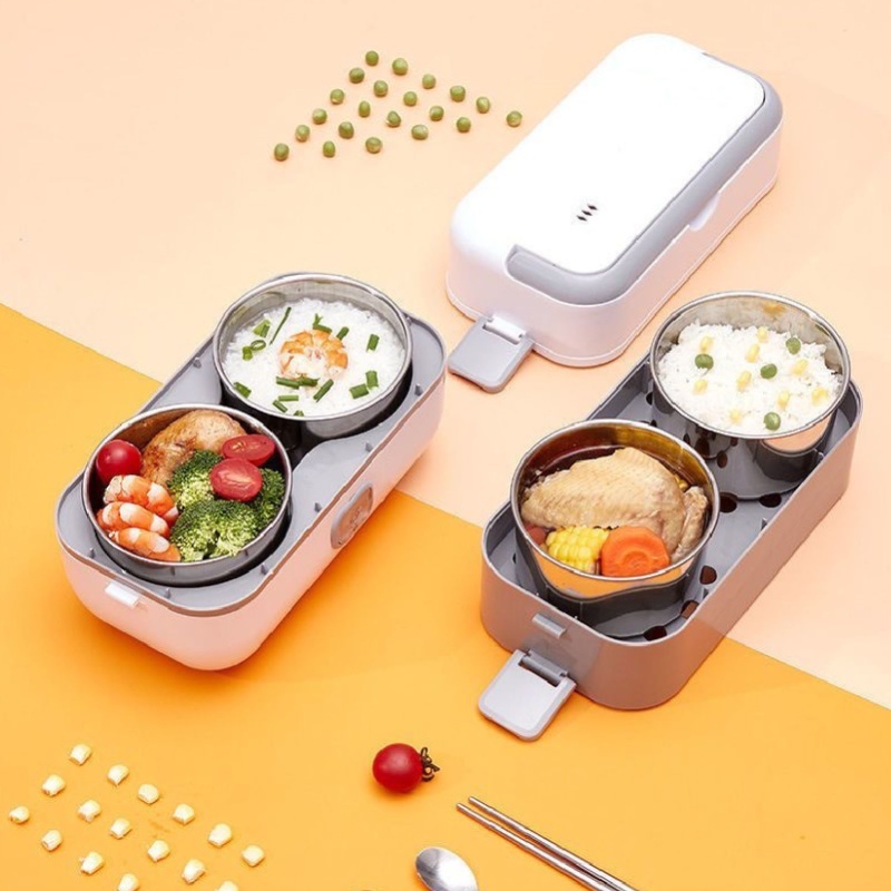 กล่องข้าวไฟฟ้าแบบพกพาสองชั้น ส - Portable Food Warmer บทวิจารณ์และราคา