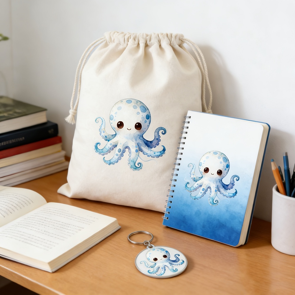 ถุงผ้ารูดเชือกพิมพ์ลายปลาหมึกน - Zebra Food Storage บทวิจารณ์และราคา