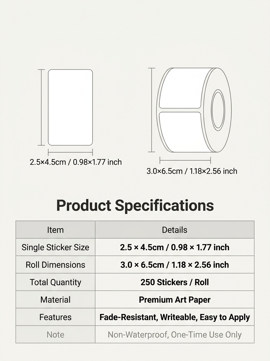 250 PCS/ม้วนชื่อเก็บหนังสือจํา - Food Storage Label บทวิจารณ์และราคา