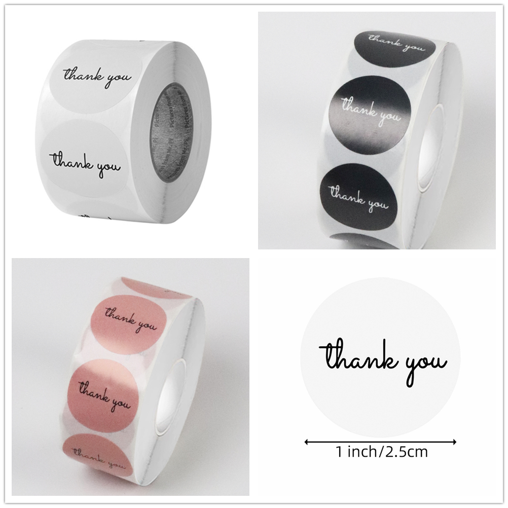 สติกเกอร์ขอบคุณ 500 ชิ้น ม้วน  - Food Storage Label บทวิจารณ์และราคา