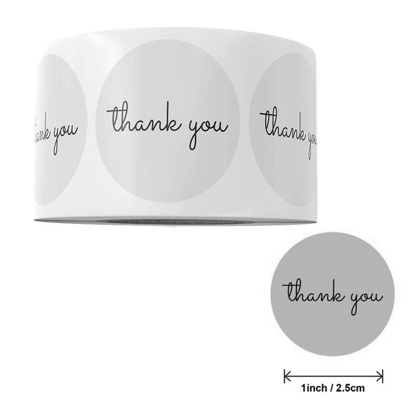 สติกเกอร์ขอบคุณ 500 ชิ้น ม้วน  - Food Storage Label บทวิจารณ์และราคา