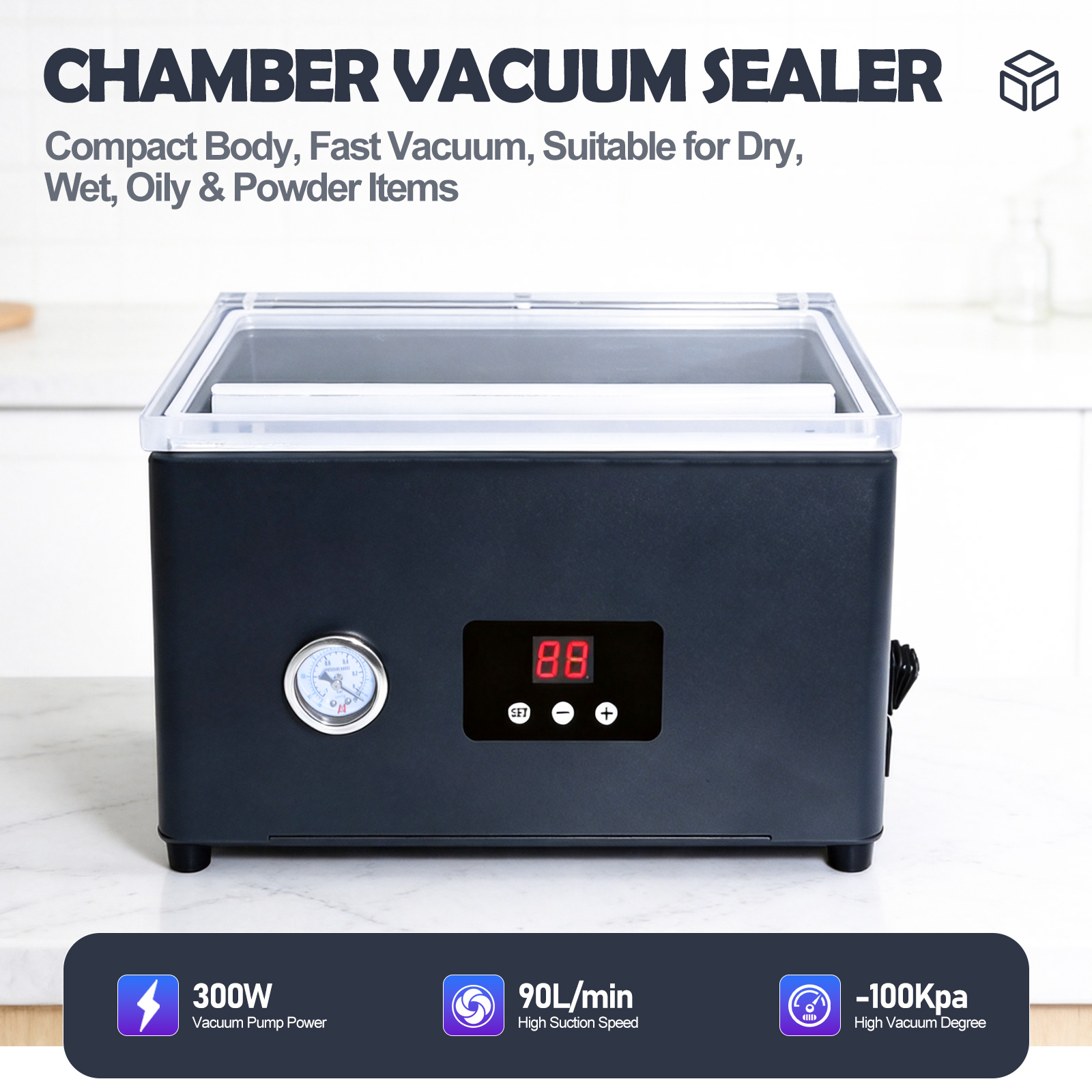 เครื่องซีลสูญญากาศอาหาร ZM-CVS - Food Storage Vacuum Sealer Machine บทวิจารณ์และราคา