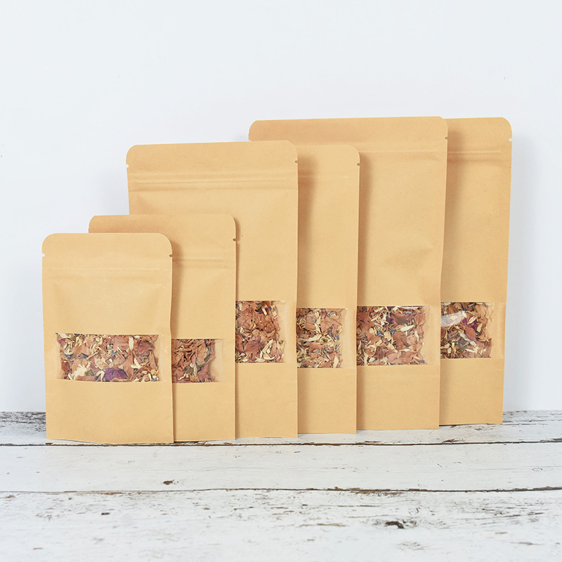 20/50pcs กระดาษคราฟท์ซิปล็อคถุ - Food Storage Zip Lock Bags บทวิจารณ์และราคา