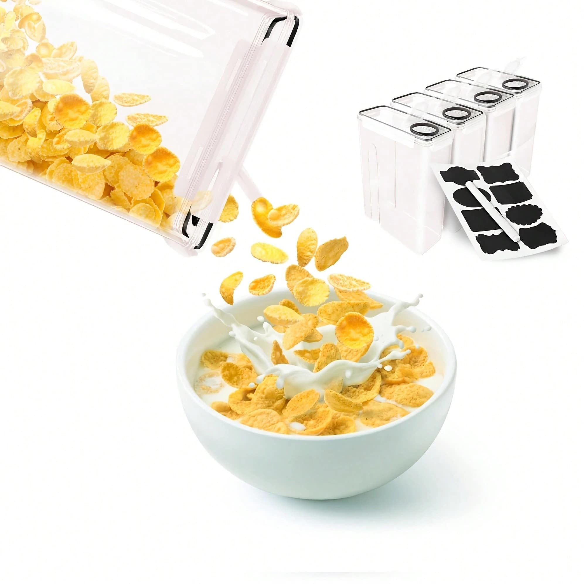 กล่องเก็บอาหารแบบปิดสนิทพร้อมฝ - Food Storage Label บทวิจารณ์และราคา