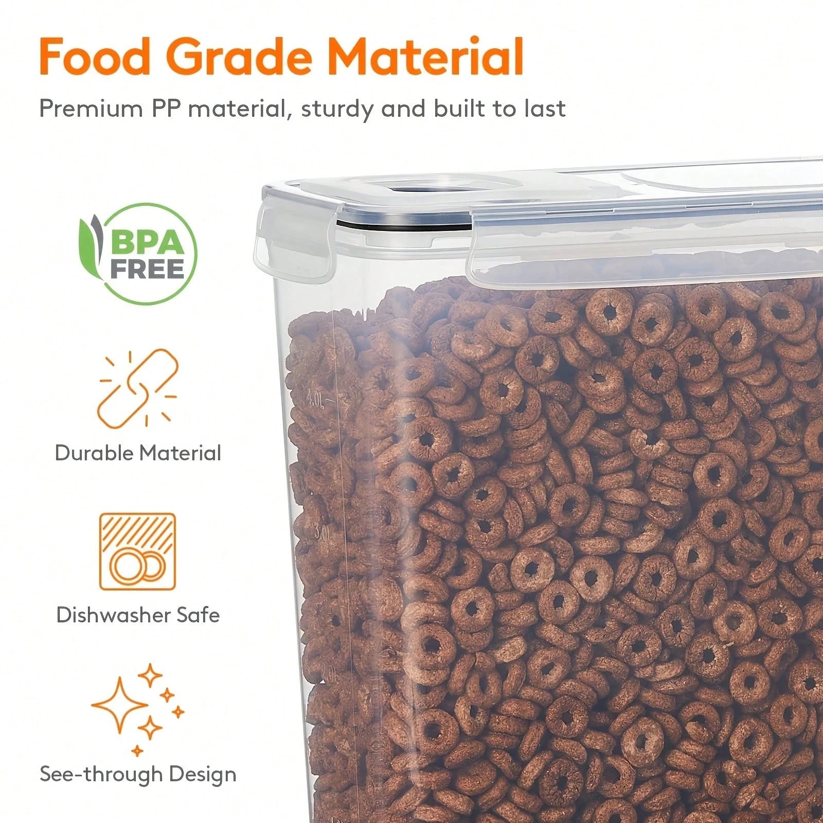 กล่องเก็บอาหารแบบปิดสนิทพร้อมฝ - Food Storage Label บทวิจารณ์และราคา