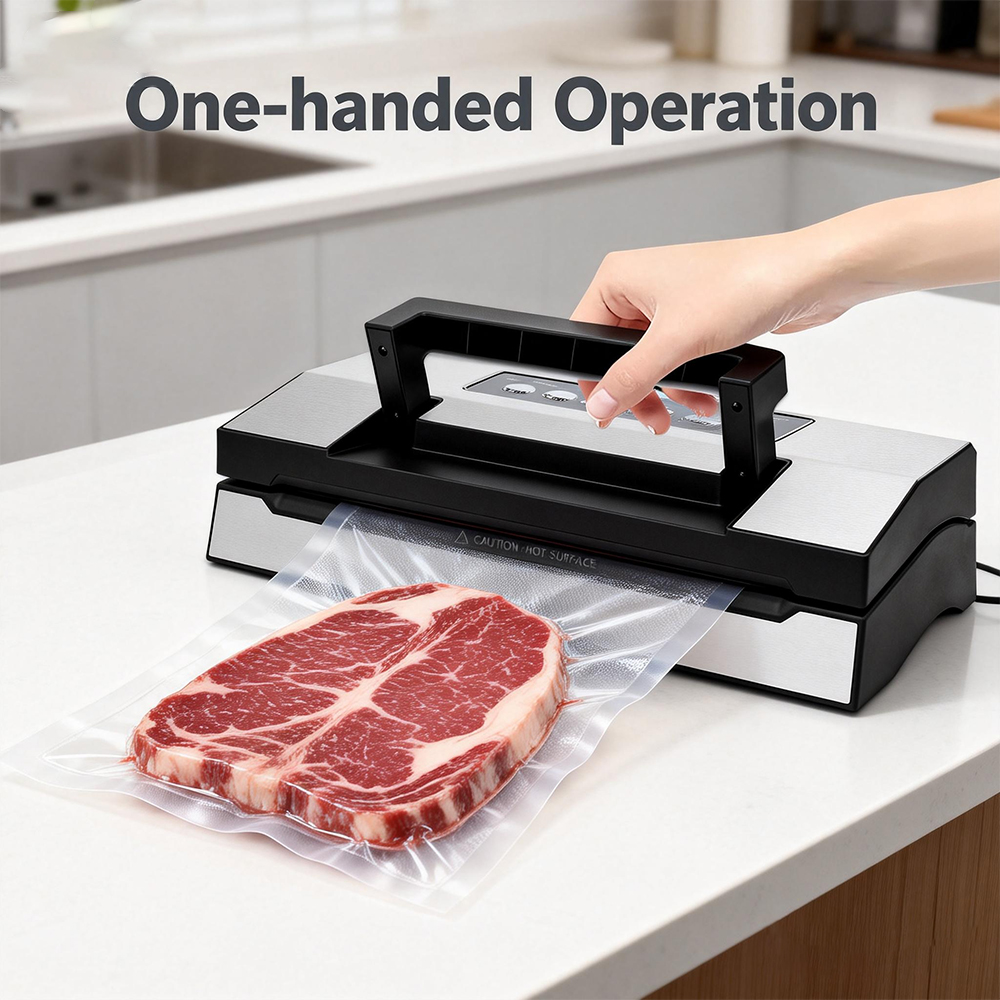 เครื่องซีลสูญญากาศ -95kPa พร้อ - Food Storage Vacuum Sealer Machine บทวิจารณ์และราคา