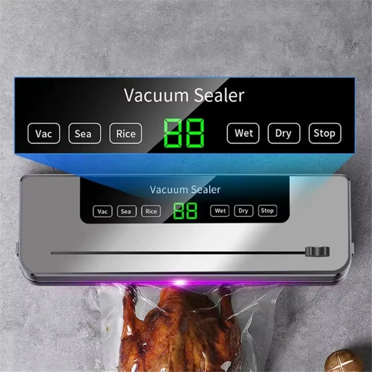 เครื่องซีลสูญญากาศไฟฟ้าสำหรับเ - Food Storage Vacuum Sealer Machine บทวิจารณ์และราคา