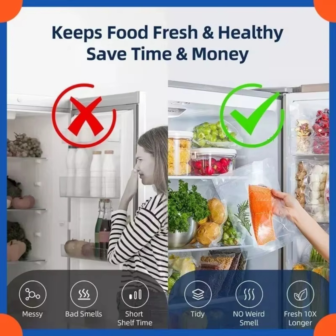 เครื่องซีลสูญญากาศไฟฟ้าสำหรับเ - Food Storage Vacuum Sealer Machine บทวิจารณ์และราคา