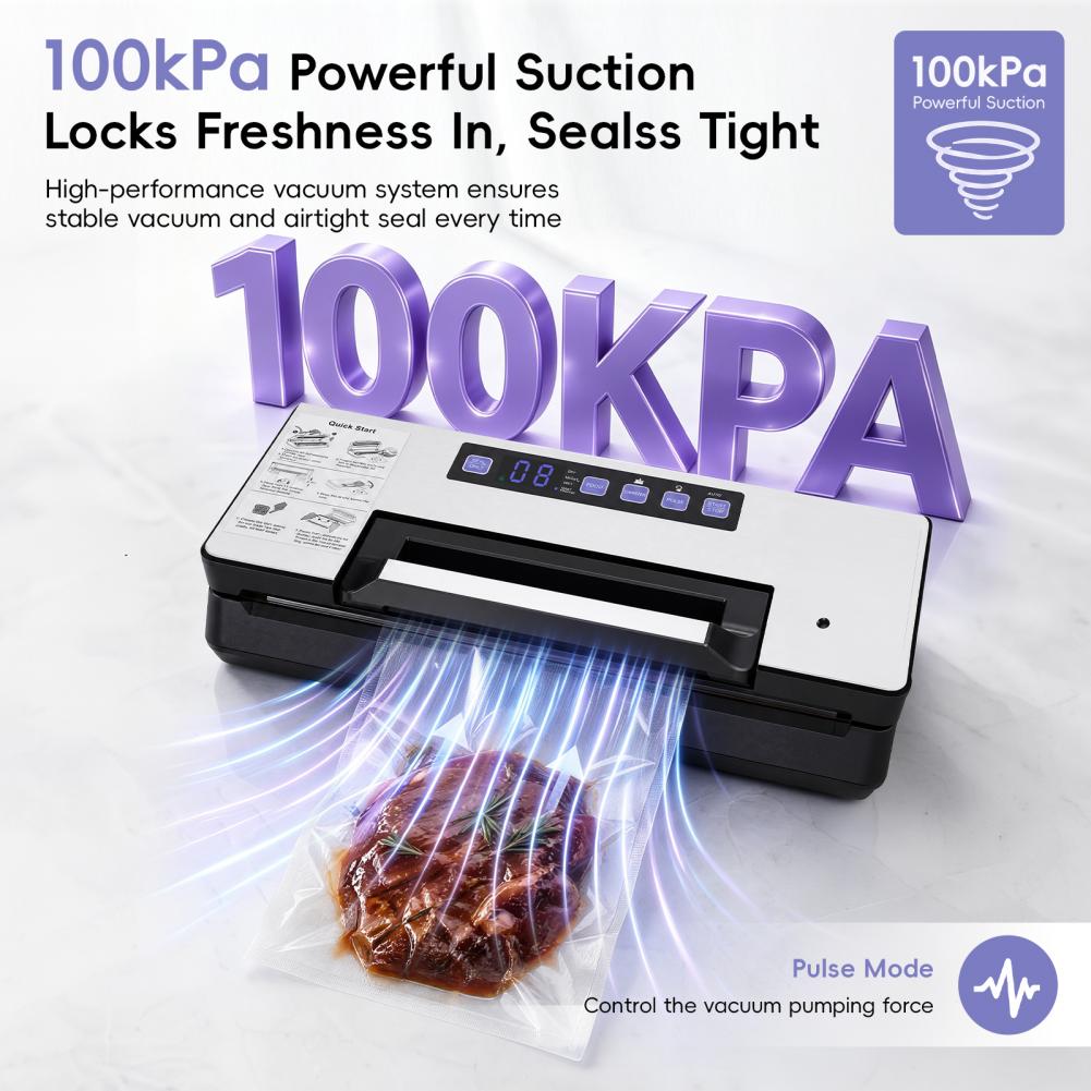เครื่องซีลสูญญากาศพร้อมที่ตัดแ - Food Storage Vacuum Sealer Machine บทวิจารณ์และราคา