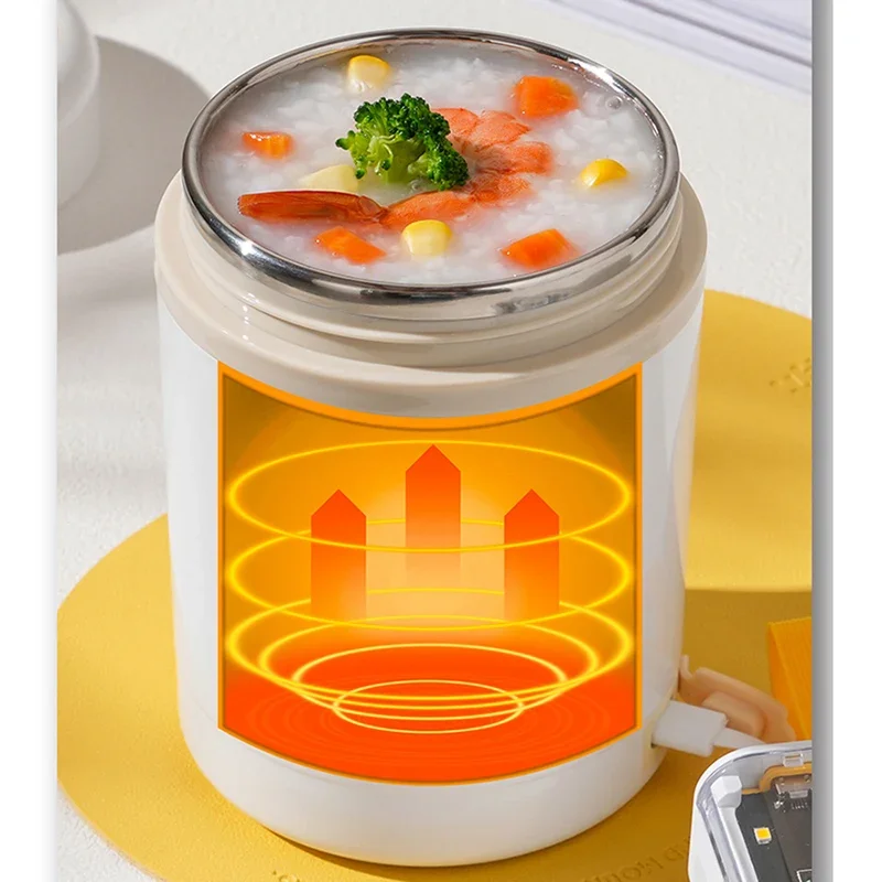 600ML USB ไฟฟ้าความร้อนกล่องอา - Portable Food Warmer บทวิจารณ์และราคา