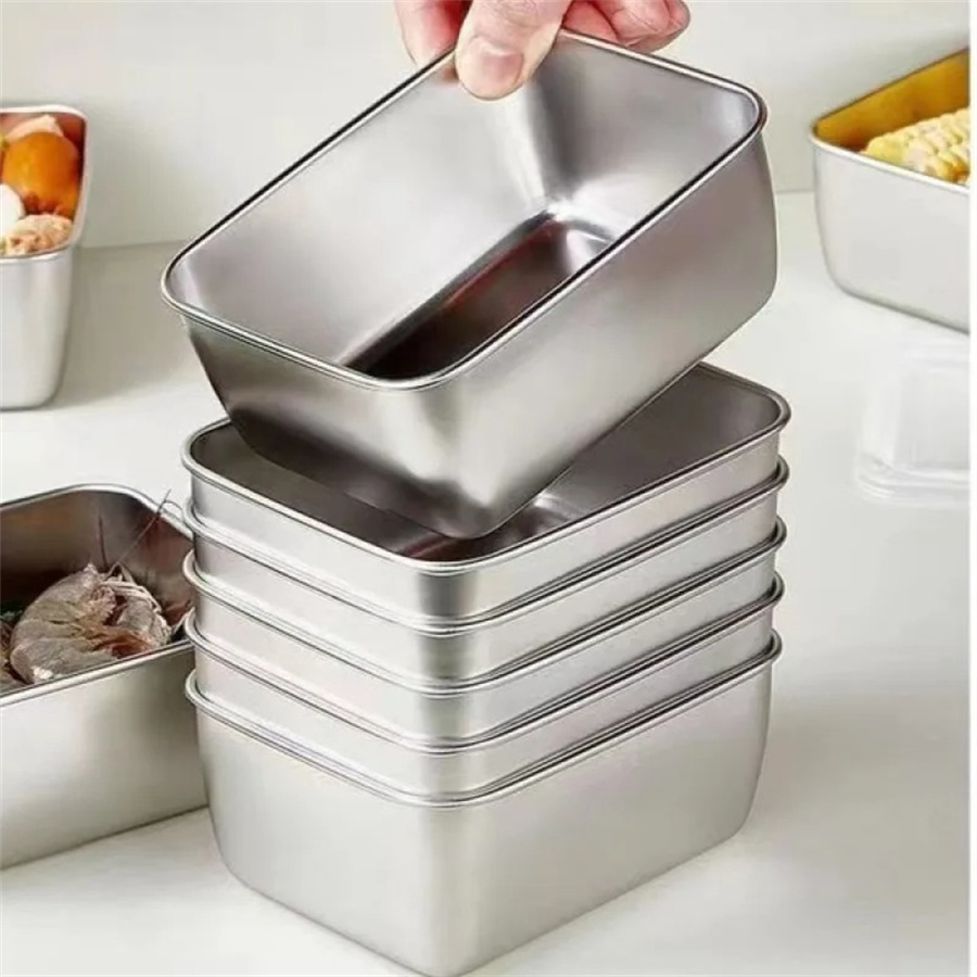 1/3/5pcs สแตนเลสกล่องเก็บอาหาร - Food Storage For Room บทวิจารณ์และราคา