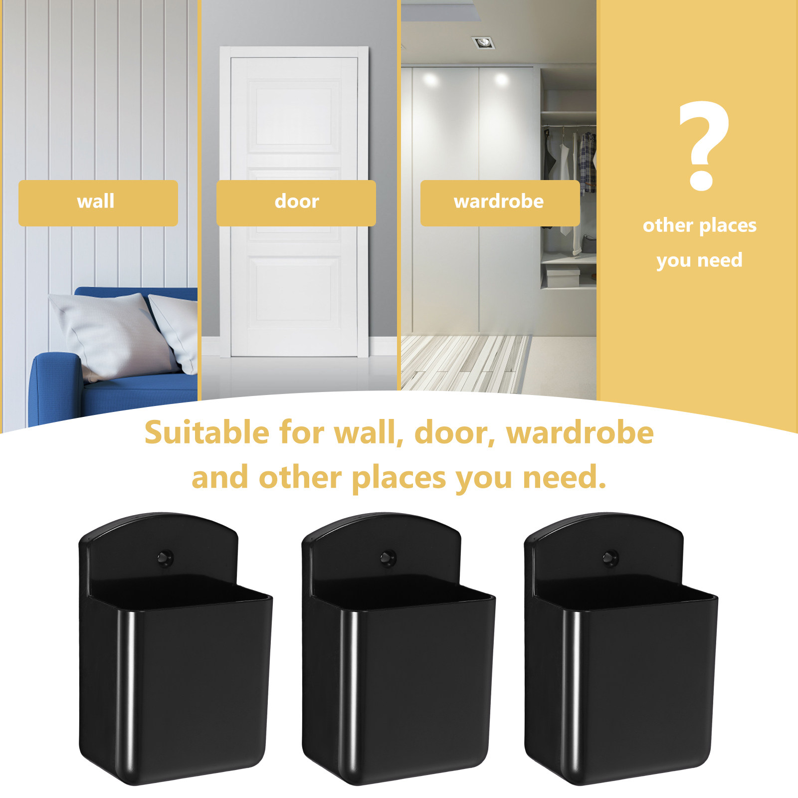 ชุดที่วางรีโมทติดผนัง 3 ชิ้น ว - Food Storage Boxes บทวิจารณ์และราคา