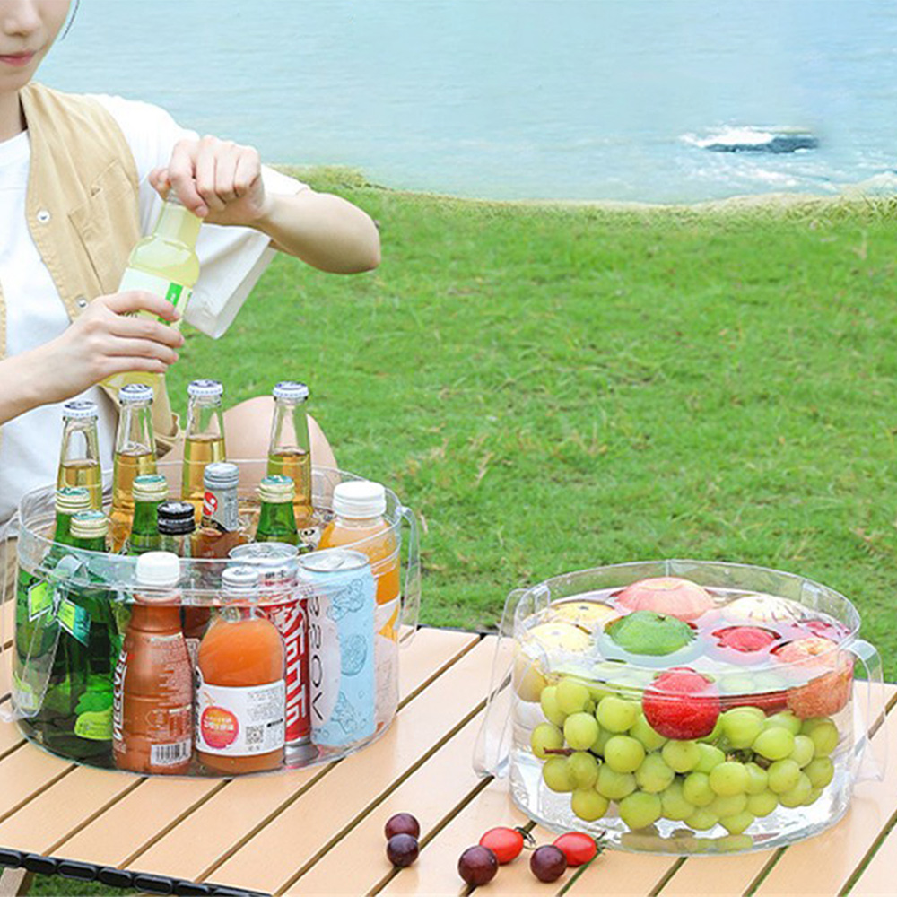 พับโปร่งใสถังปิคนิคตะกร้าผลไม้ - Food Storage Not Plastic บทวิจารณ์และราคา